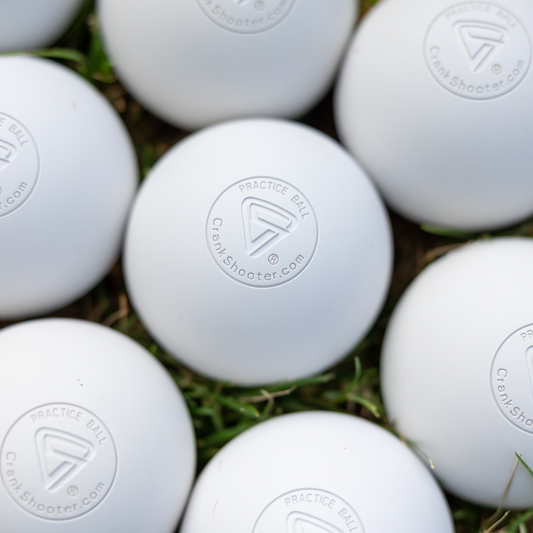 Crankshooter® Lacrosse PRACTICE Balls - Qty 60 (1/2 Case, 5 Dozen) - THESE ARE NOT GAME BALLS