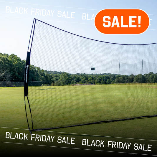 Pop-Up Lacrosse Backstop, 21' x 11' by Crankshooter® - Free Shipping