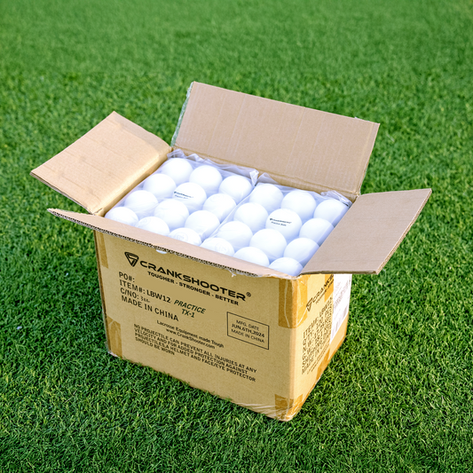 Crankshooter® Lacrosse TX1 Extreme Grip™ PRACTICE Balls - Textured - Qty 120 (1 Case, 10 Dozen) - THESE ARE NOT GAME BALLS