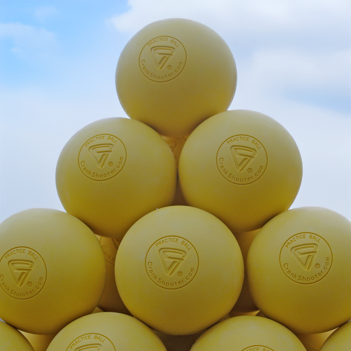 Crankshooter® Lacrosse PRACTICE Balls - Qty 120 (1 Case, 10 Dozen) - THESE ARE NOT GAME BALLS