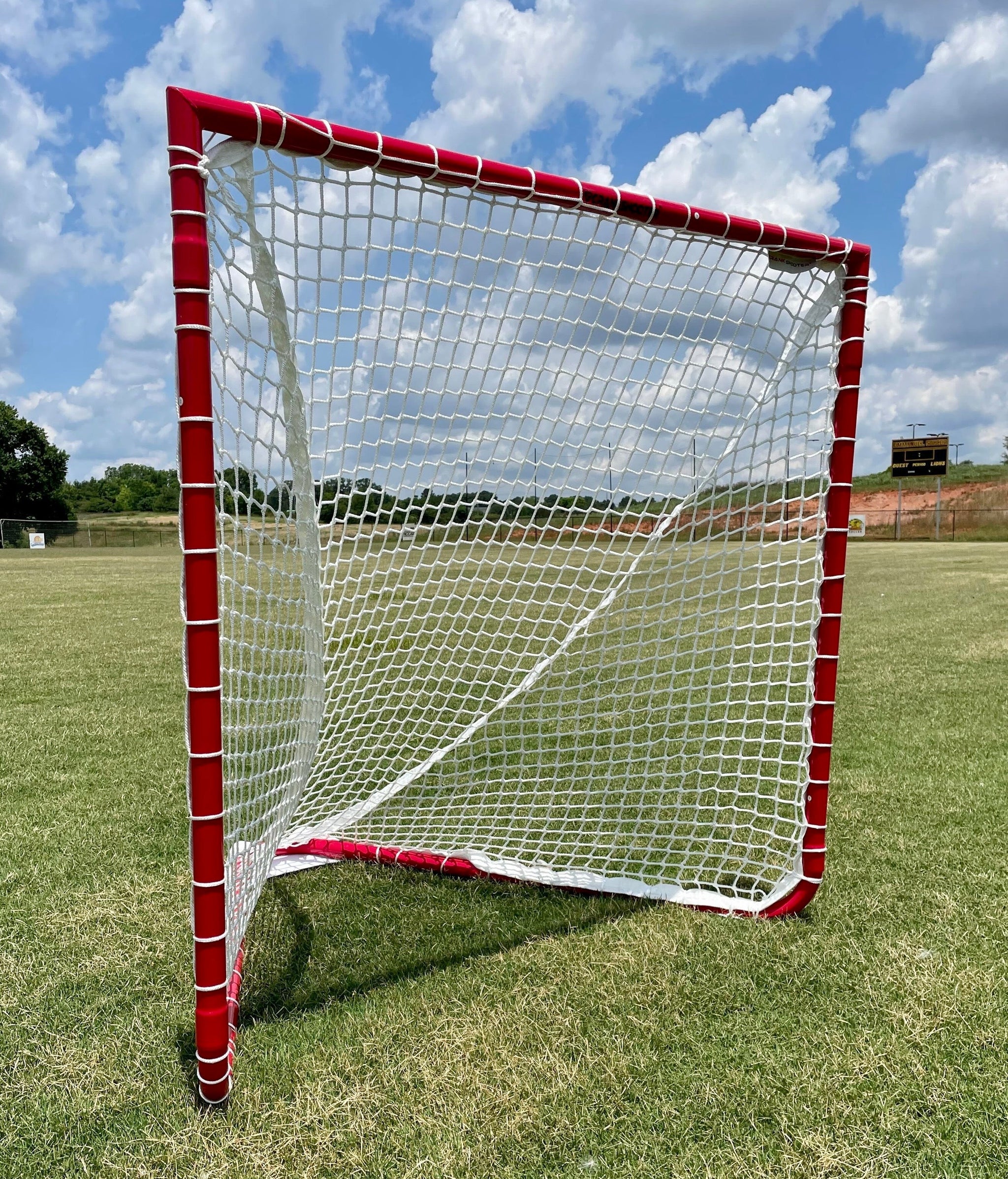 Pair (Qty 2.) of Box Lacrosse Goals, 4x4x4', 29 lbs. (Each) Includes 5 ...