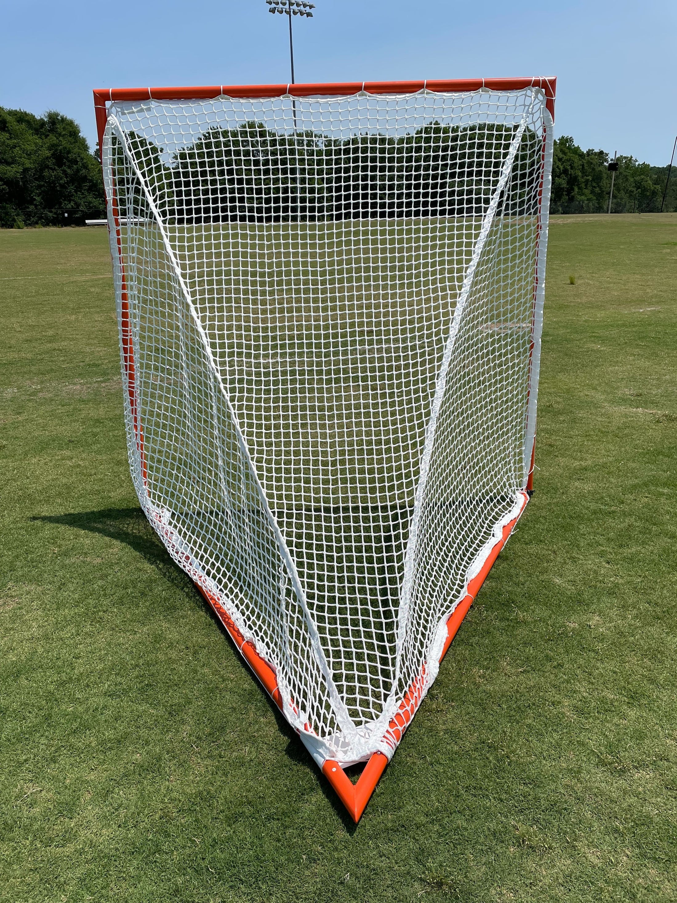 Tournament Lacrosse Goal, 6'x6'x7', Lacing Rails, 35 lbs. Includes 4mm ...